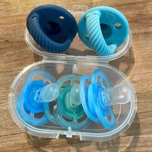0-6M Pacifier Sampler! Blue Green Avent Ultra Air Itzy Ritzy Soother STERILIZED